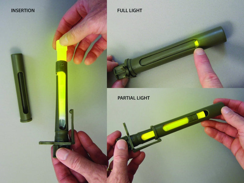 Cyalume 9-06370PF Combat Light Shield Device, 6-3/4" Length x 1" Width, For 6" ChemLight and SnapLight Lightsticks