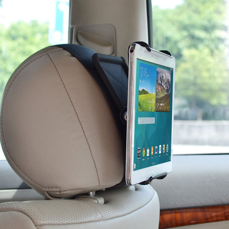 WANPOOL Universal Car Headrest Mount Holder with Angle-Adjustable Clamp - for Use with iPads, Samsung Tablets and More