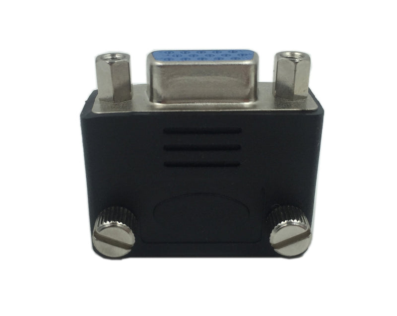 CERRXIAN 90 Degree VGA 15 Pin Male to Female Extension Cable Converter Adapter Coupler