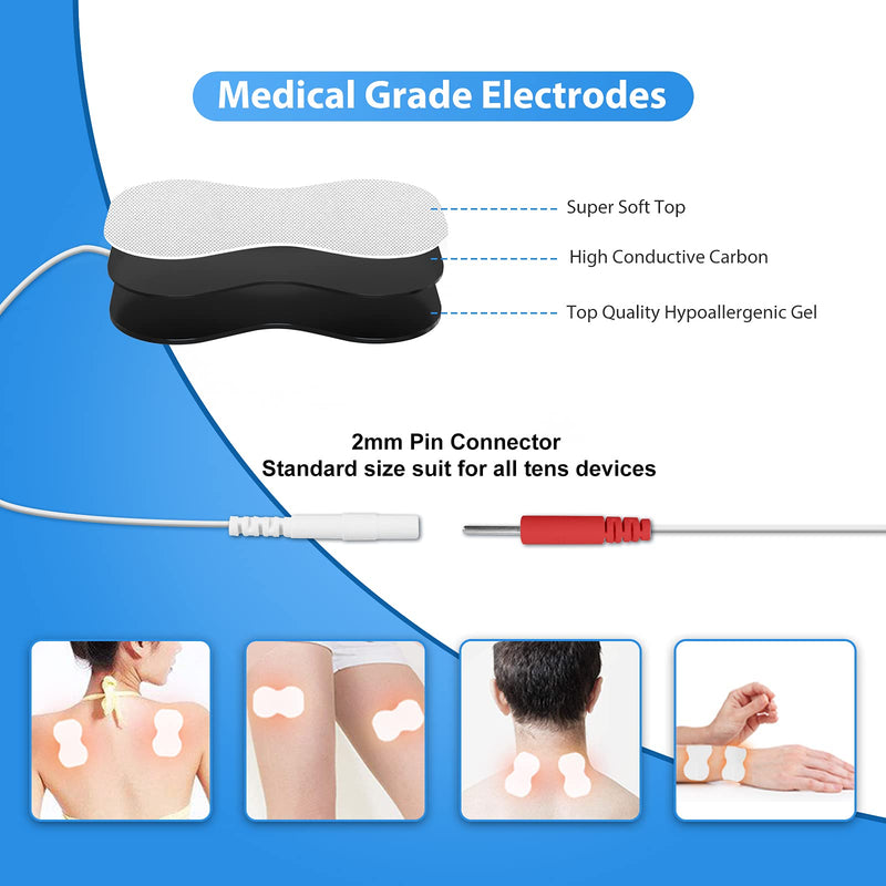 TENS Unit Muscle Stimulator Dual Channel TENS Machine (FSA&HSA Eligible) 25 Modes Pulse Massage with 10 TENS Pads EMS Muscle Stimulation Therapy for Body Arm Shoulder Legs and Arthritis Pain Relief