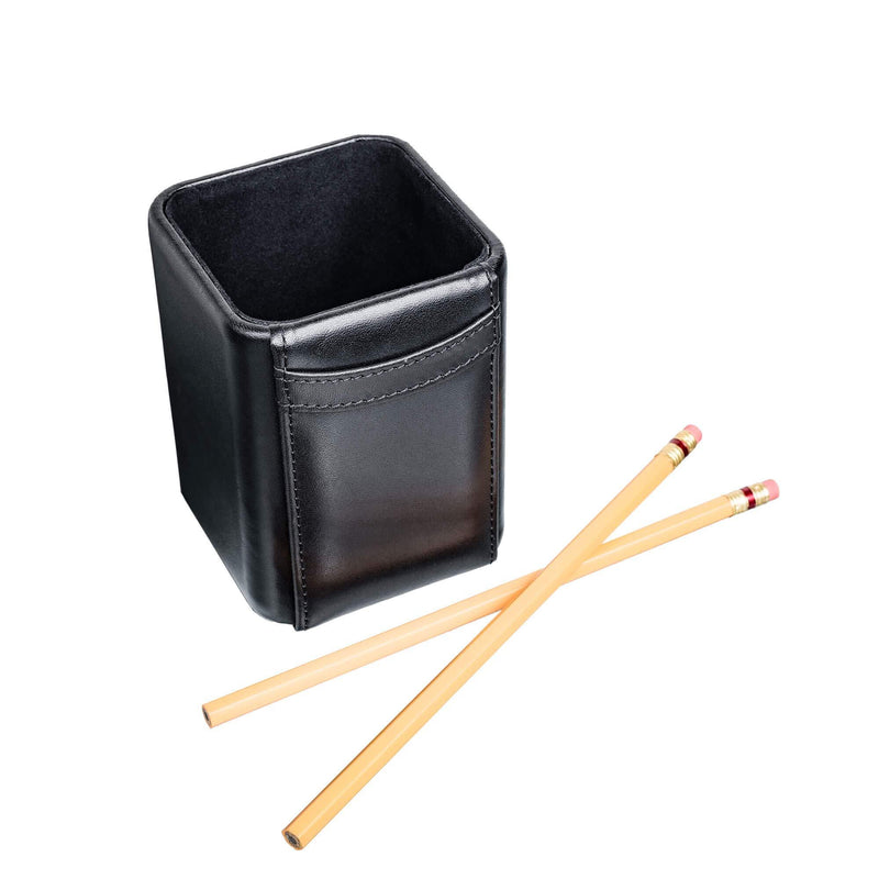 Dacasso Black Leather Pencil Measuring-Cups