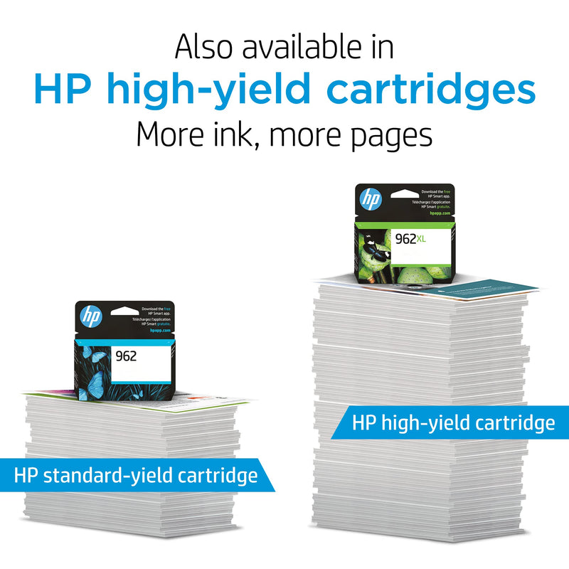 Original HP 962XL Black High-yield Ink Cartridge | Works with HP OfficeJet 9010 Series, HP OfficeJet Pro 9010, 9020 Series | Eligible for Instant Ink | 3JA03AN One