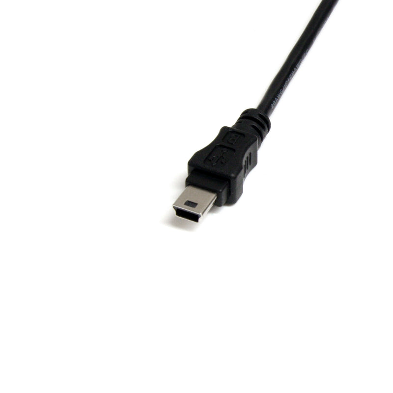 StarTech.com 1 ft Mini USB 2.0 Cable - USB A to Mini B F/M - USB cable - USB (F) to mini-USB Type B (M) - USB 2.0 - 1 ft - black - USBMUSBFM1