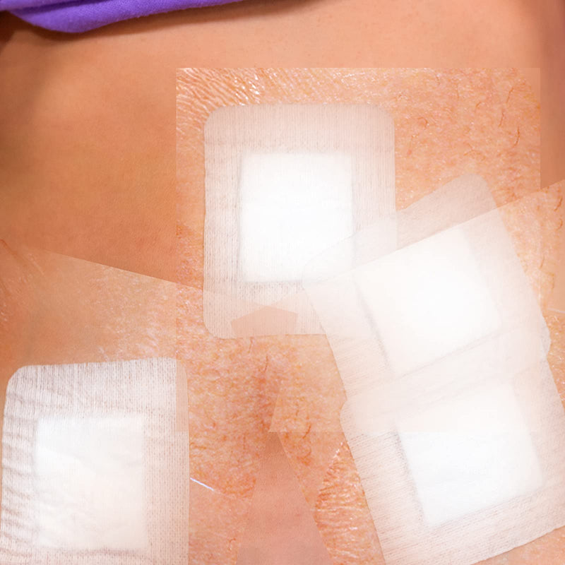 Peritoneal Dialysis Shower Protector Waterproof Transparent Dressing Wound Cover Bandage Tape for Swimming Post Surgical Scar Therapy Tattoo Dressings, 7.87 x 7.87 Inches (50) 50
