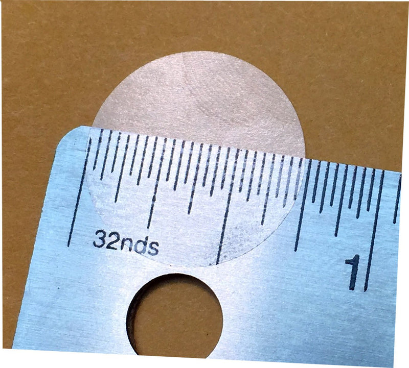 Clear Circle Dot Labels, 3/4 Inch Round, 500 Labels on a Roll
