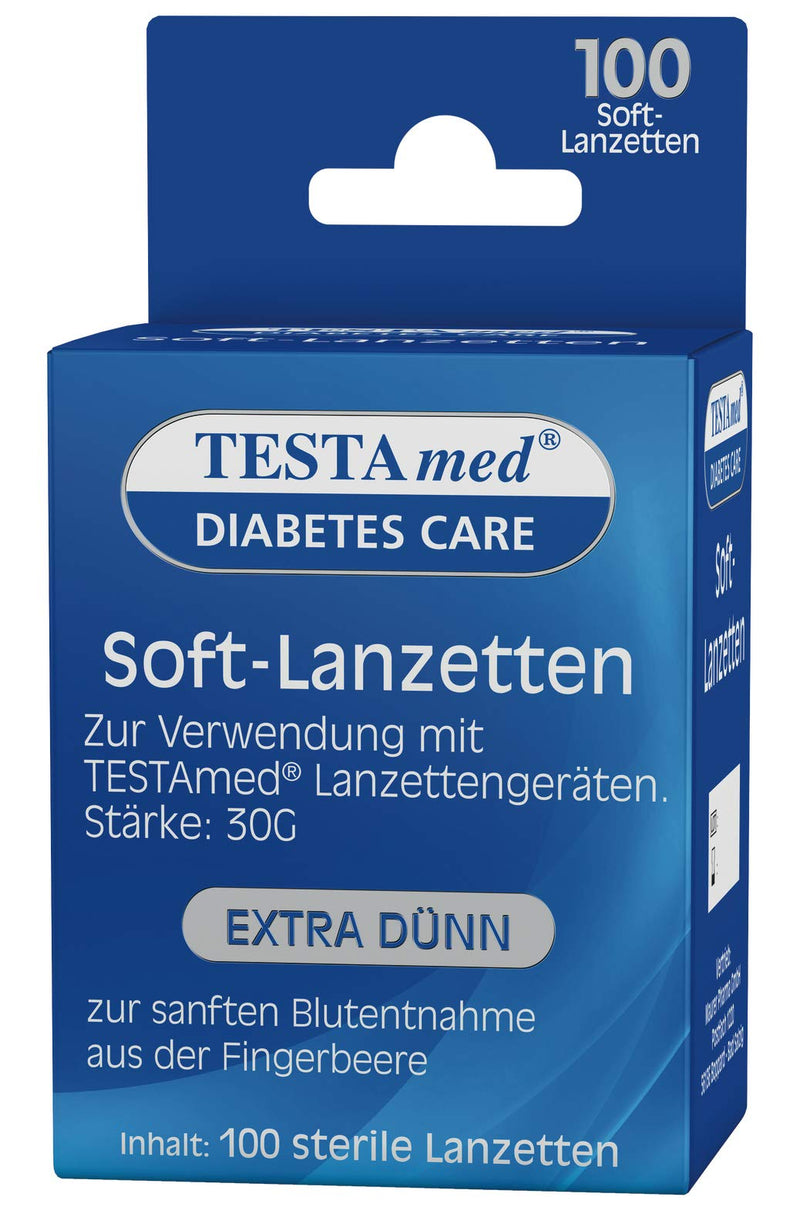 TESTamed GlucoCheck Advance soft lancets, 100 pieces