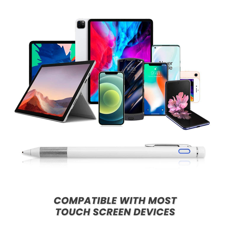 Pencil for Samsung Galaxy Tab A7 Stylus, Rsepvwy Active Digital Stylus with 1.5mm Ultra Fine Tip Stylus Pen for Samsung Galaxy Tab A7,White