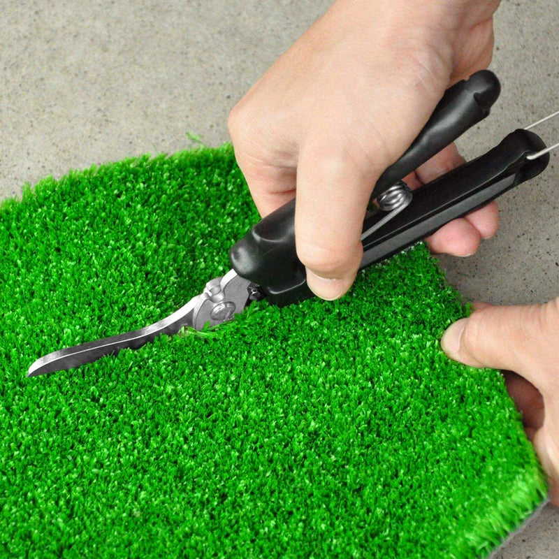 CANARY Carpet Cutter Tool Heavy Duty Carpet Scissors, Razor Japanese Stainless Steel Blade, Spring Loaded Hand Shears for Carpet, Rug, Artificial Grass, Metal Mesh, Made in JAPAN