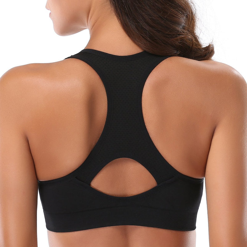 MIRITY Women Racerback Sports Bras - High Impact Workout Gym Activewear Bra Small 5color