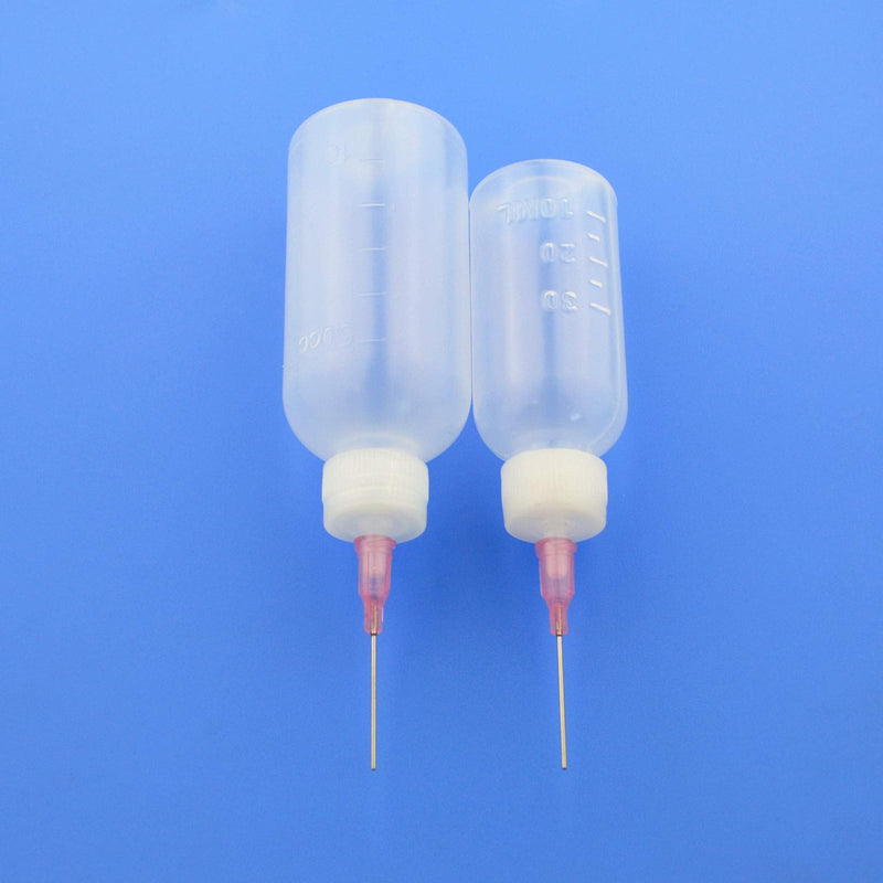 6Pcs Syringe Bottle with 15Pcs Dispensing Needles and 12Pcs Cap (30ml+50ml)