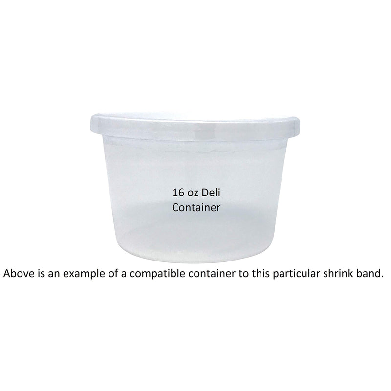 Shrink Band Assorted Sample Pack for All Bottles and Containers (Large) Large (3" - 4 1/2" Diameter)
