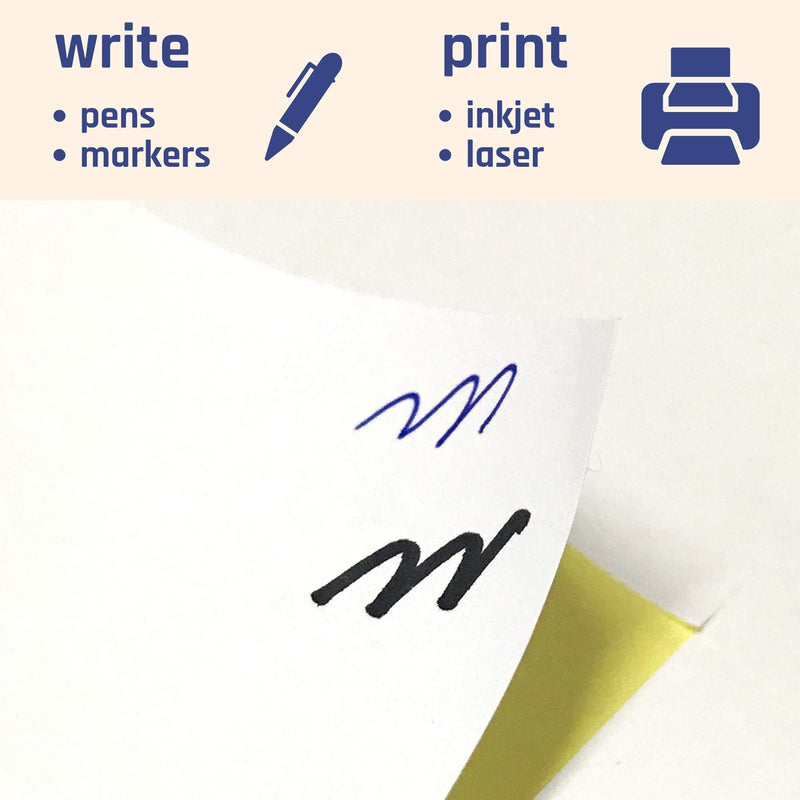 (2" x 4") 30 Sheets, Printable White Sticker Labels, Laser/Inkjet Printing - Matte, 10 per Page 2" x 4" | 30 sheets