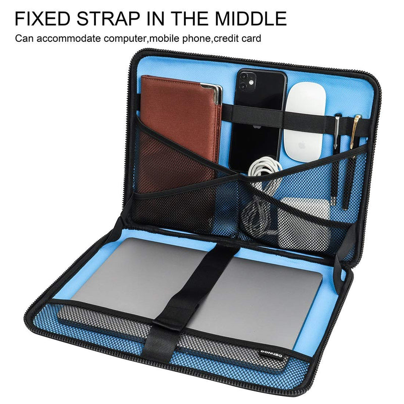 DOMISO 17 inch Laptop Sleeve with Handle Shockproof Waterproof EVA Protective Case for 17.3" Dell Inspiron/MSI GS73VR Stealth Pro/HP Envy 17/LG Gram 17"/ROG Strix GL702VS 17.3 inch Black