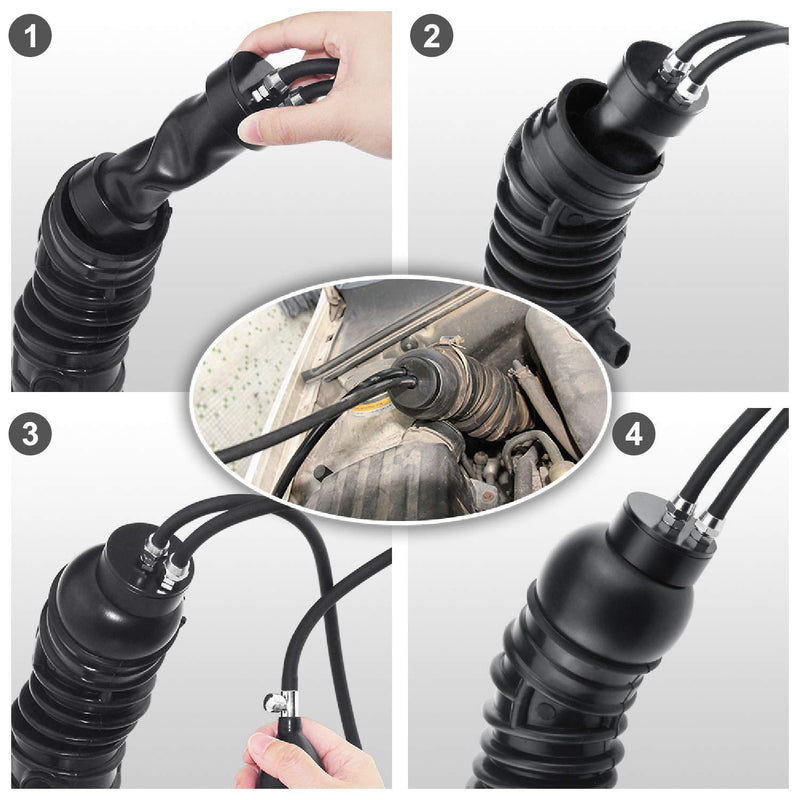 OBDMONSTER Easy Intake Adapter, Automotive Smoke Machine Bladder, Block Tester, Inflatable Leak Plug, Evap Smoke Machine Leak Tester for 12V Vehicle