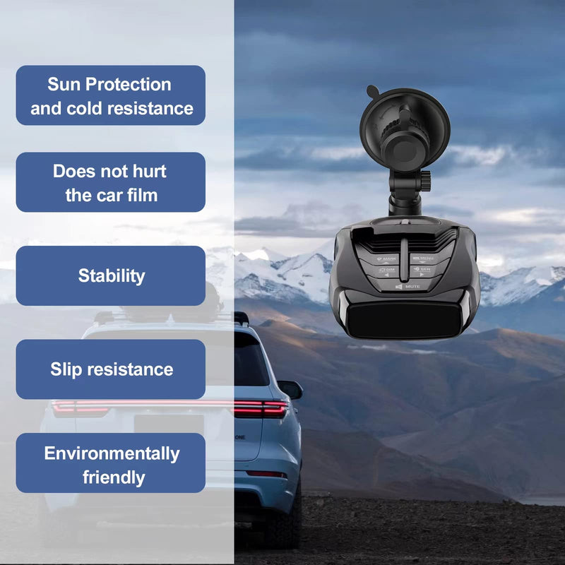 Radar Detector Mount,Car Radar mounting Bracket Suction Cup Holder,Windshield & Dashboard Radar Detector Suction Mount,for Cobra Escort Valentine One Uniden Beltronics Radar Detector,Easy to Install Big