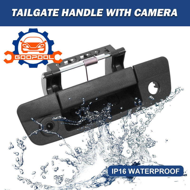 Tailgate Handle Backup Camera Rear View Compatible with 2009-2017 Dodge Ram 1500 2500 3500ï¼ˆRCA Connectorï¼‰