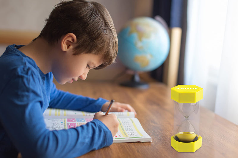 Teacher Created Resources 3 Minute Sand Timer - Large (20659), Yellow