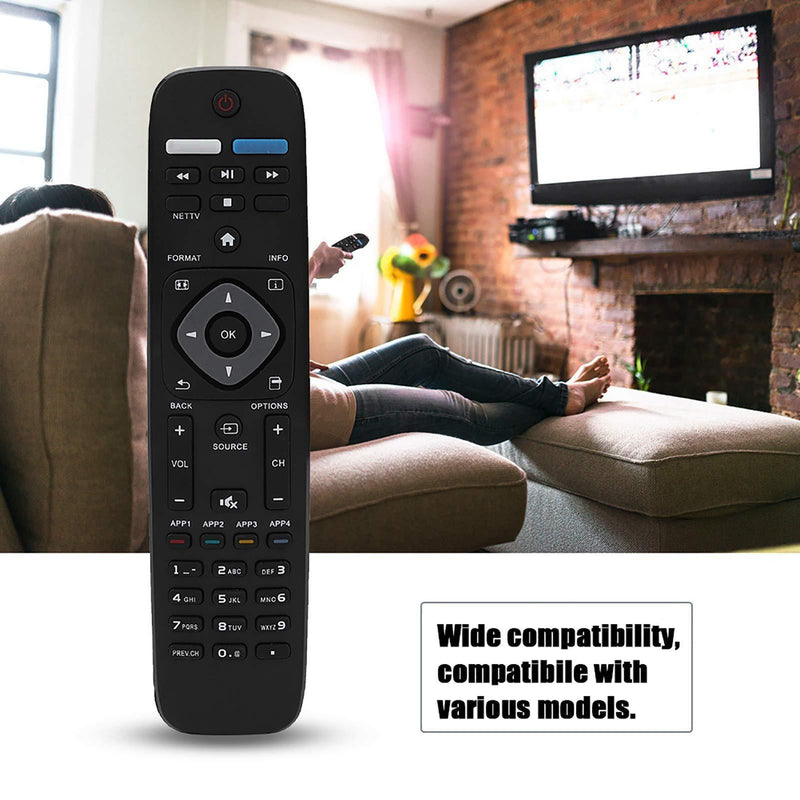 Replacement 4K UHD TV Remote Control for Philips 32PFL4902/F7 / 32PFL4902/F7B / 40PFL4901/F7 / 40PFL4901/F7B / 43PFL4901/F7 / 43PFL4901/F7B