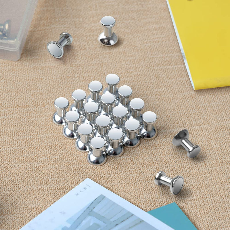 Refrigerator Magnets, Fridge Magnets,Strong Magnetic Push Pins,Magnetic Thumbtack, Strong Holding Power,Houlding up Pictures or Cards, 20 Packs 20Packs