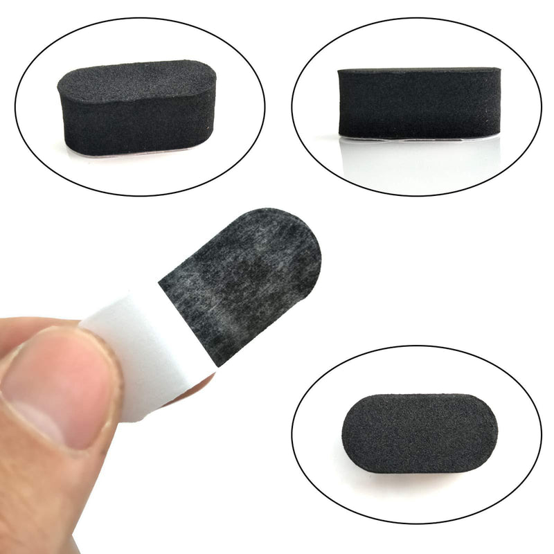 EUDAX 72 PCS FPV Black Sponge Mat Landing Skid Pad Gear Anti-Vibration Shockproof Foam Sticky Tape for rc multirotor Quadcopter Racing Copter Drone Mini-Quad