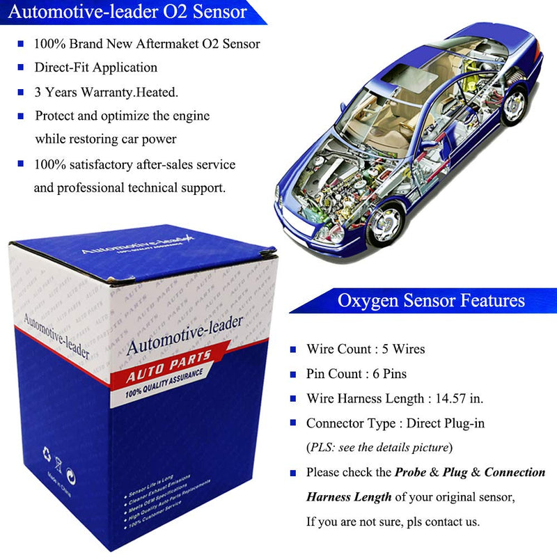 Automotive-leader 234-5060 O2 Oxygen Sensor Upstream Wideband AFR Sensor Replaces PLX AEM 30-2001 30-4100 for Nissan 04-09 Altima Maxima Murano Quest 04-06 Titan; 06-08 M35 06-10 M45 Q45 QX56 G35 350Z