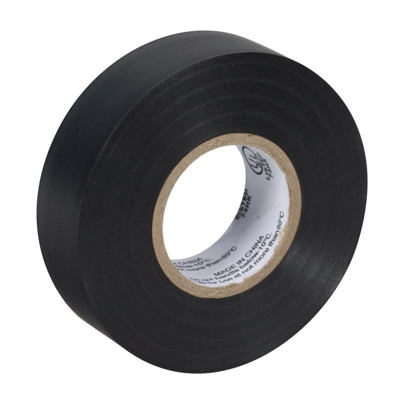 Duck Brand 299006 3/4-Inch by 60 Feet Utility Vinyl Electrical Tape with Single Roll, Black (3)