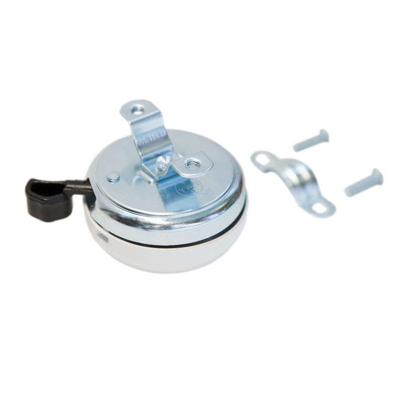 Firmstrong Classic Beach Cruiser Bicycle Bell White