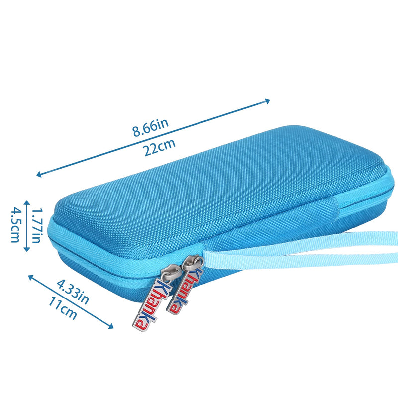 Khanka Hard Travel Case Replacement for Texas Instruments TI-83 Plus/TI-84 Plus/TI-84 Plus CE Color Graphing Calculator, Case Only (Bionic Blue)