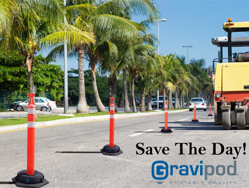 Gravipod Cone Guard 14 Round - Up to 27 lbs. Support for Safety Cones