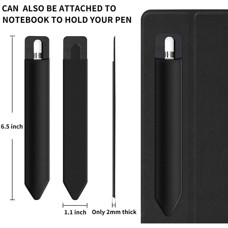 BoxWave Stylus Pouch for HP Envy x360 Convertible 2-in-1 Laptop (15.6") (Stylus Pouch by BoxWave) - Stylus PortaPouch, Stylus Holder Carrier Portable Self-Adhesive - Jet Black