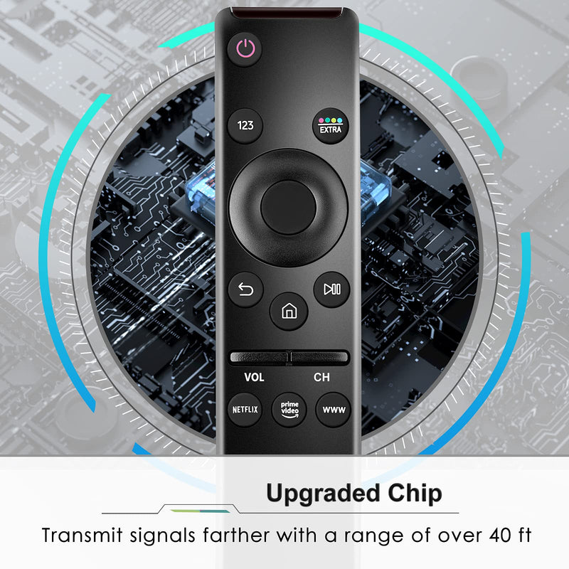 EWO'S Universal Remote Control for All Samsung TV LED QLED UHD SUHD HDR LCD Frame Curved HDTV 4K 8K 3D Smart TVs, with Buttons for Netflix, Prime Video, WWW