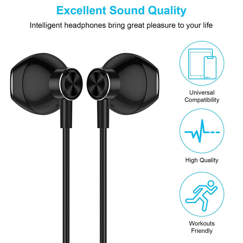USB C Headphones, ACAGET Galaxy S21 Ultra Earbuds Wired Earphone for Android Semi in Ear USB Type C Headphone HiFi Stereo USB C Earphones for Samsung Galaxy S21 Ultra S20 FE Note 20 Tab S6 S5e Black