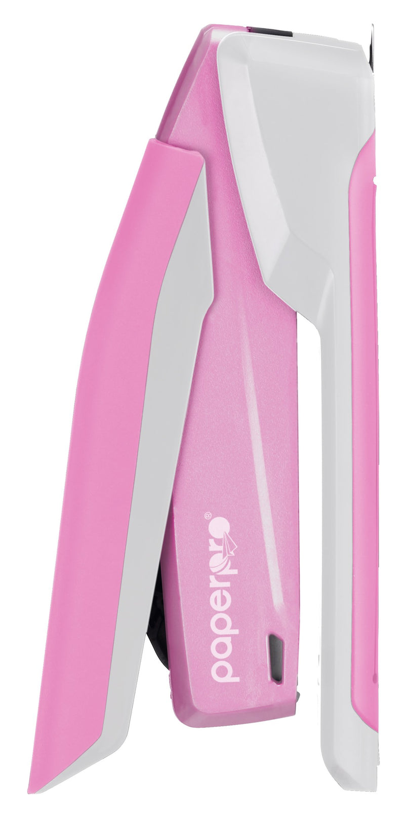 Bostitch InPower Spring-Powered Desktop Stapler, Breast Cancer Awareness Pink (1188)