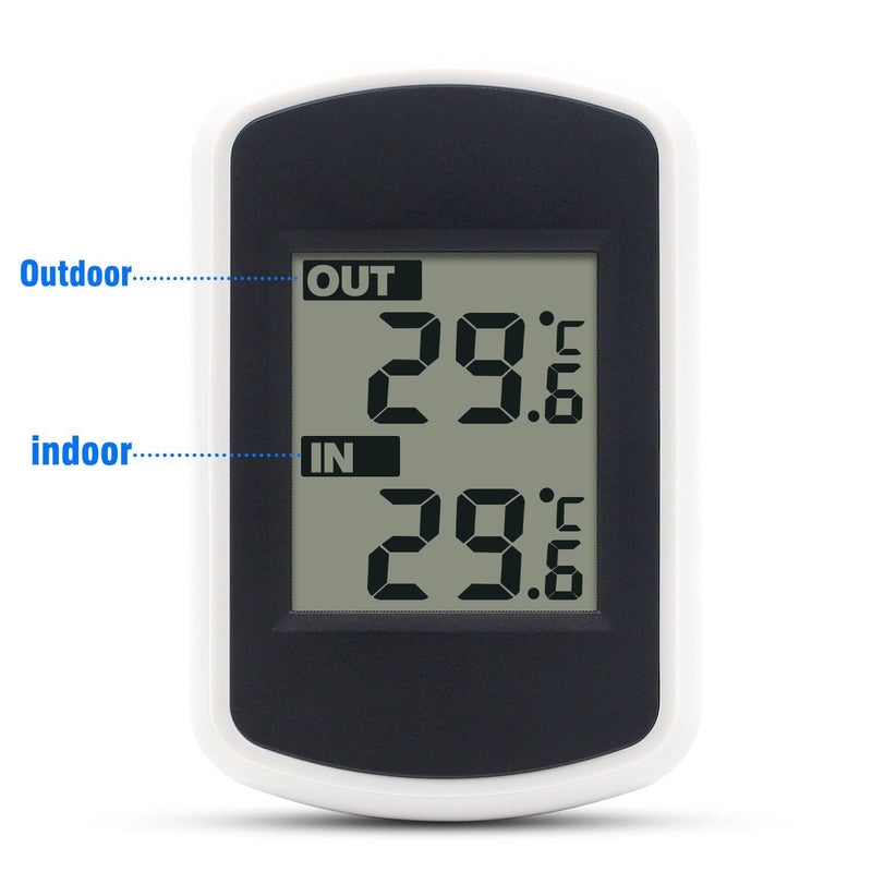 Ulable Digital Wireless Thermometer for Indoor and Outdoor Temperature Measurement, LCD, Environmental Tester