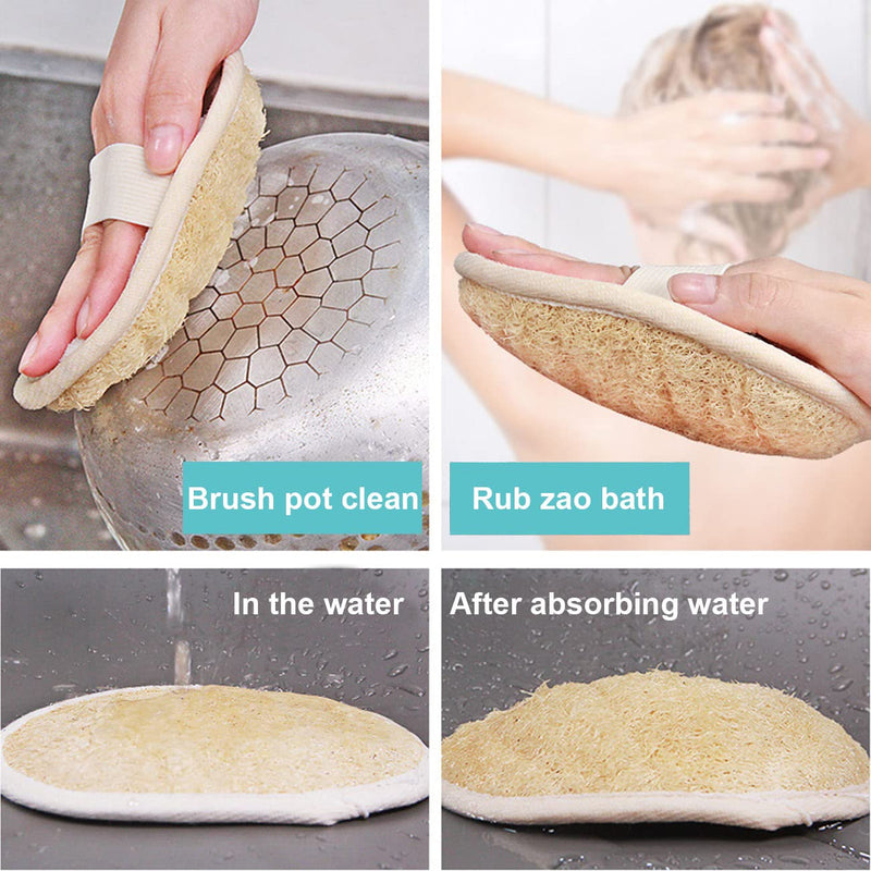 75257 Magnetic Stopper and Natural Loofah Sponge for InSinkErator Garbage Disposal,Turn Your Cover Control Disposer On and Off Parts,Replaces 75052, 74094, 74052, 74275,Black