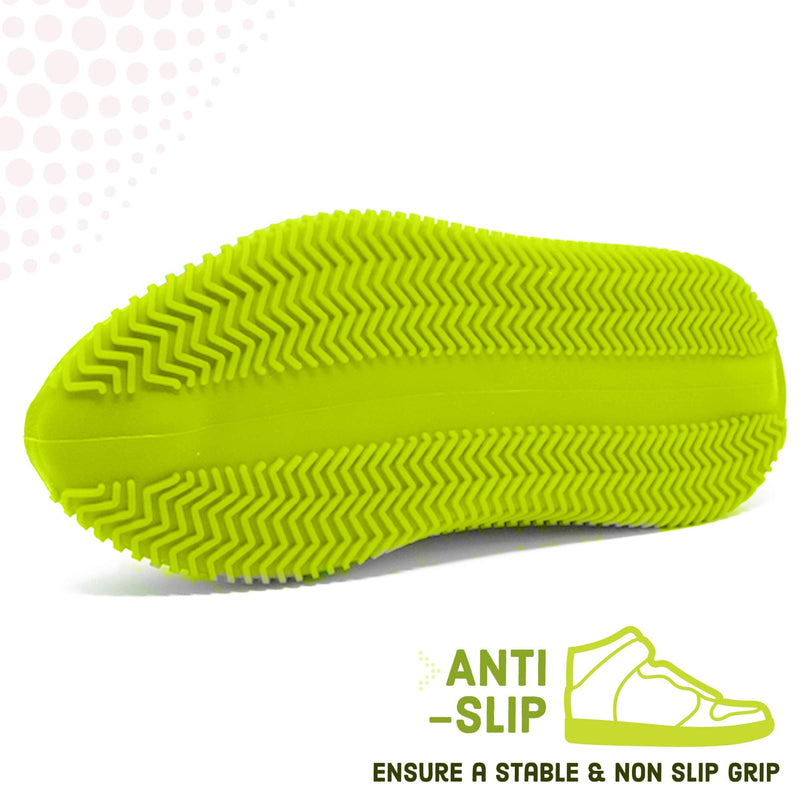 BAYI -Waterproof Shoe Cover Rain Shoe Covers Reusable Silicone Magic Shoe Running Cover Rubber Protector Small Yellow