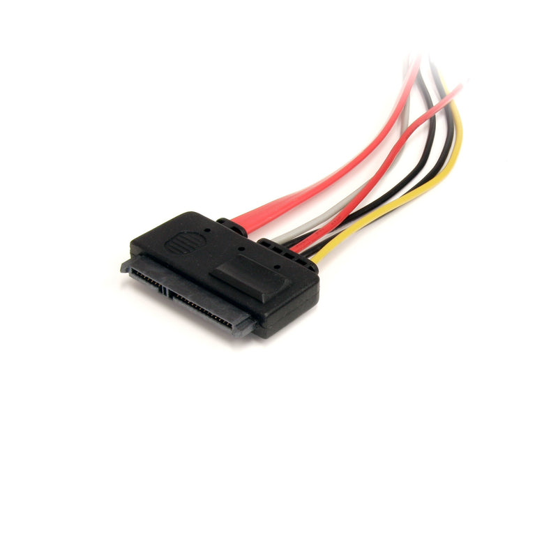 StarTech.com 12in 22 Pin SATA Power and Data Extension Cable - 1ft SATA Data Power Extension - 12 inch SATA Extension (SATA22PEXT), Red