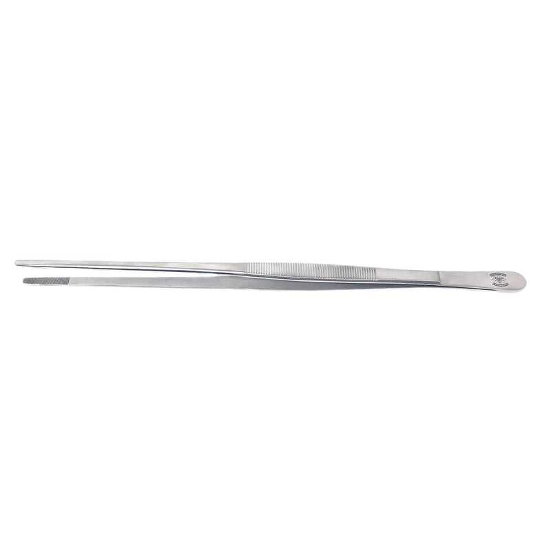 Scientific Labwares Stainless Steel General Application Lab Forceps with Straight Broad Strong Tips (12 in. (300 mm)) 12 in.
