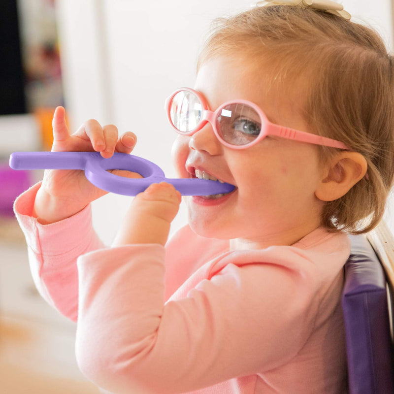 TalkTools® Purple Chewy | Oral Motor Sensory Tool for Kids and Toddlers | Therapy Tools to Improve Chewing and Biting