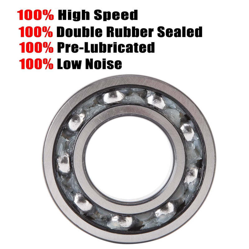 Donepart MR52ZZ Bearings - 2mm Bore ID, 5mm OD, 2.5mm Width Double Shielded Miniature Chrome Steel Ball Bearing for Fidget Spinners, Micro Motor, Office Equipment (10 Pack)