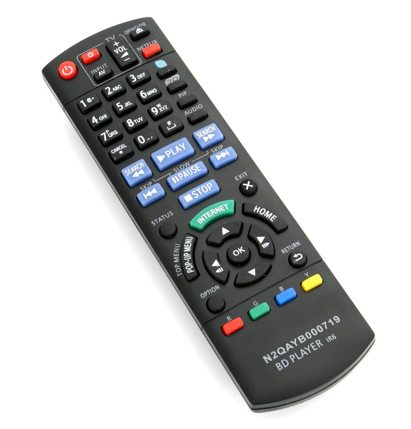 N2QAYB000719 Replaced Remote fit for Panasonic DMP-BDT220 DMP-BDT220CP DMP-BDT120 DMPBDT120 DMP-BDT221 Blu-Ray Disc Players