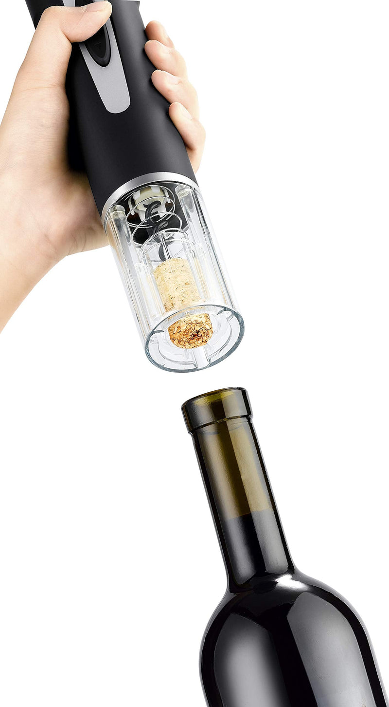 Ozeri Prestige II Cordless Electric Bottle Foil Cutter Wine Opener, One Size, Black