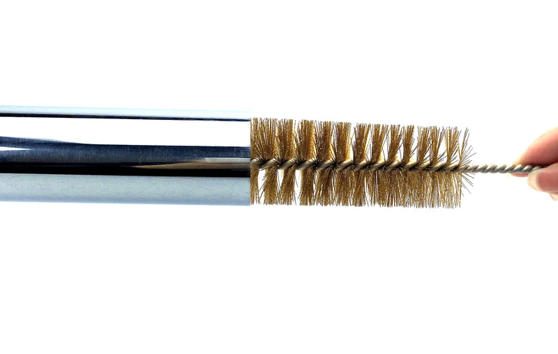 Ctsyuqoo Pipe Cleaning Brush Set with Brass Bristles, 9 Piece Variety Pack for Auto Parts, Bottles, Guns, Tubes, Etc.