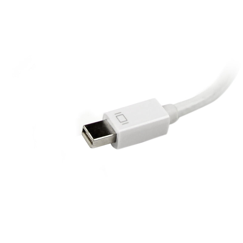 StarTech.com Travel A/V Adapter: 3-in-1 Mini DisplayPort to VGA DVI or HDMI Converter - White (MDP2VGDVHDW) VGA - DVI - HDMI (Black) Mini DisplayPort (Input)