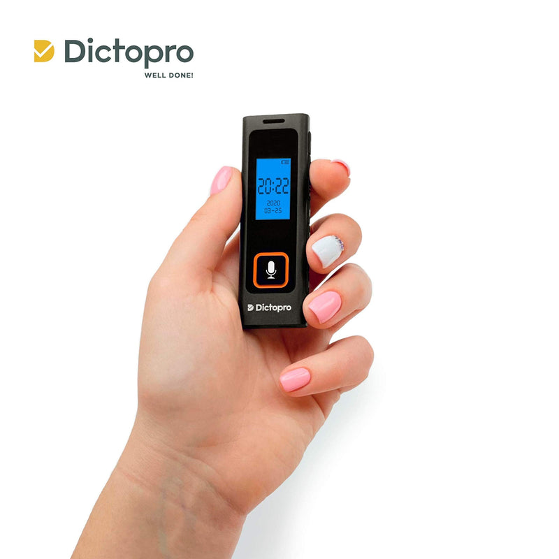 Digital Voice Activated Recorder w/Password Protection - HQ Recording from 60ft, Record Lectures & Meetings, Sensitive Microphone, Automatic Noise Reduction, 582H Playback, Small & Portable, USB, 8G
