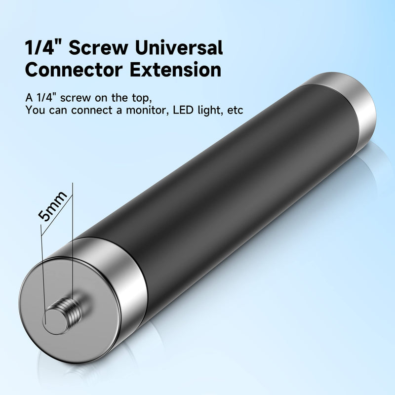 MARTVSEN 15cm Aluminum Extension Rod, 1/4” Universal Connector Extension Accessory