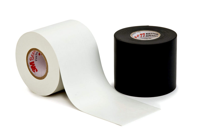 Scotch Fire-Retardant Electric Arc Proofing Tape 77 Black, 3 in x 20 ft 3" x 20'