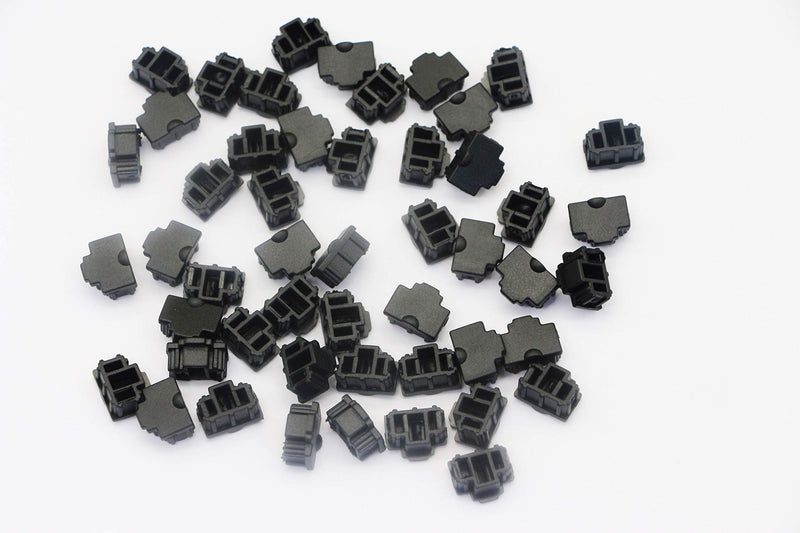 50PCS RJ45 Anti Dust Cover Cap Protector Protects Ethernet Hub Port by FENGQLONG (Black-Small)