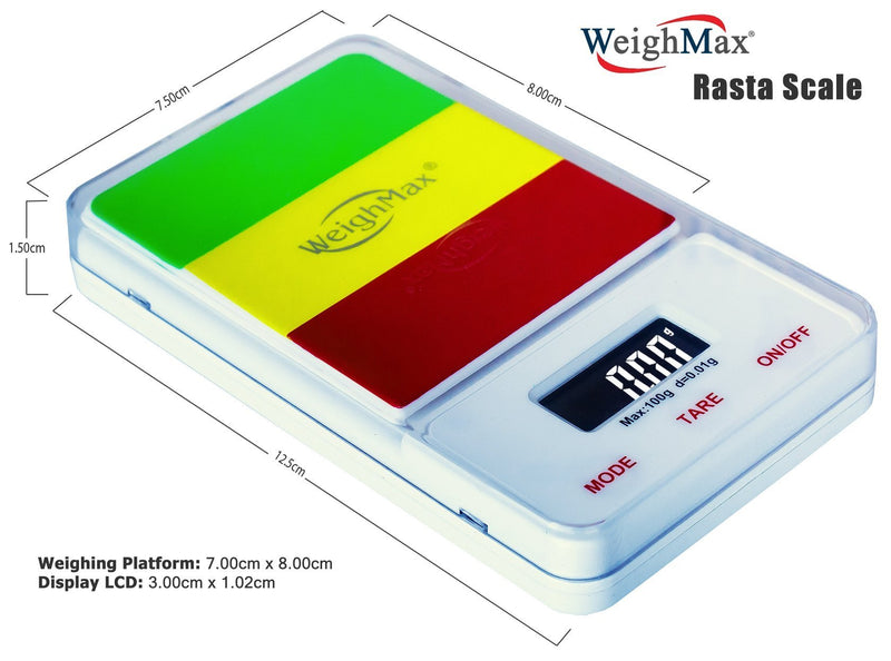 Weighmax Dream Series Digital Pocket Scale, 100 by 0.01 g, Rasta