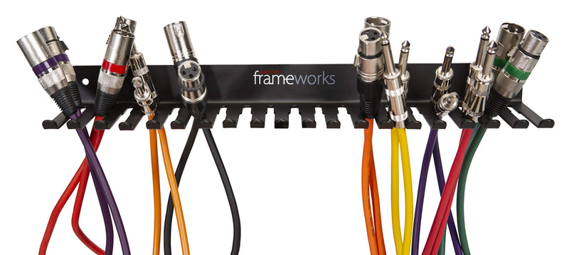 Gator Frameworks Wall Mountable Cable Hanger and Organizer with 19 Cable Slots; Ranges from 5-9mm Spaces (GFW-CABLEHANGER) Wall Mount